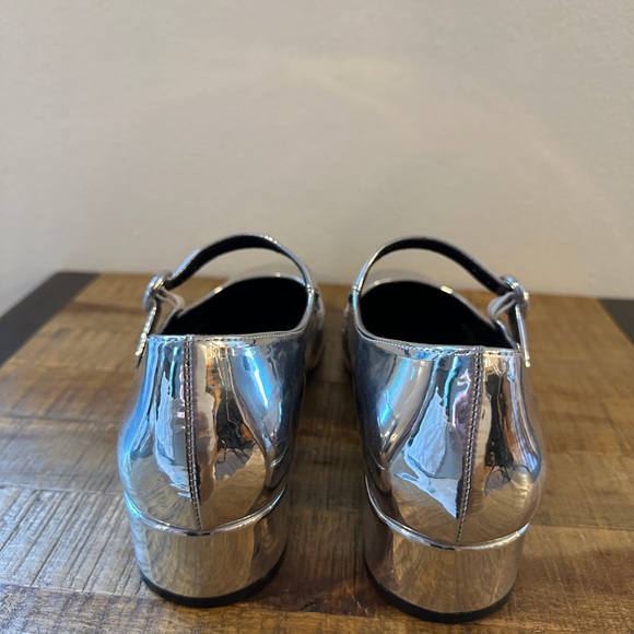Steve Madden Sessily Mary Jane Pumps Shoes in Silver | Women’s 9 - Picture 2 of 7